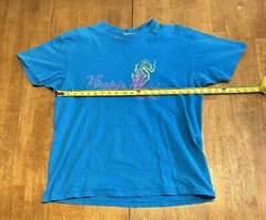 Vintage 90s Virginia Beach T Shirt Medium Single Stitch Seagorse Colorful