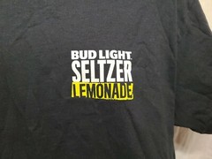 Budlight Seltzer Lemonade Adult Black XL TShirt