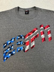 Vintage 1990s 90s ESPN TV Sports Store USA American Flag Graphic Promo T-Shirt L