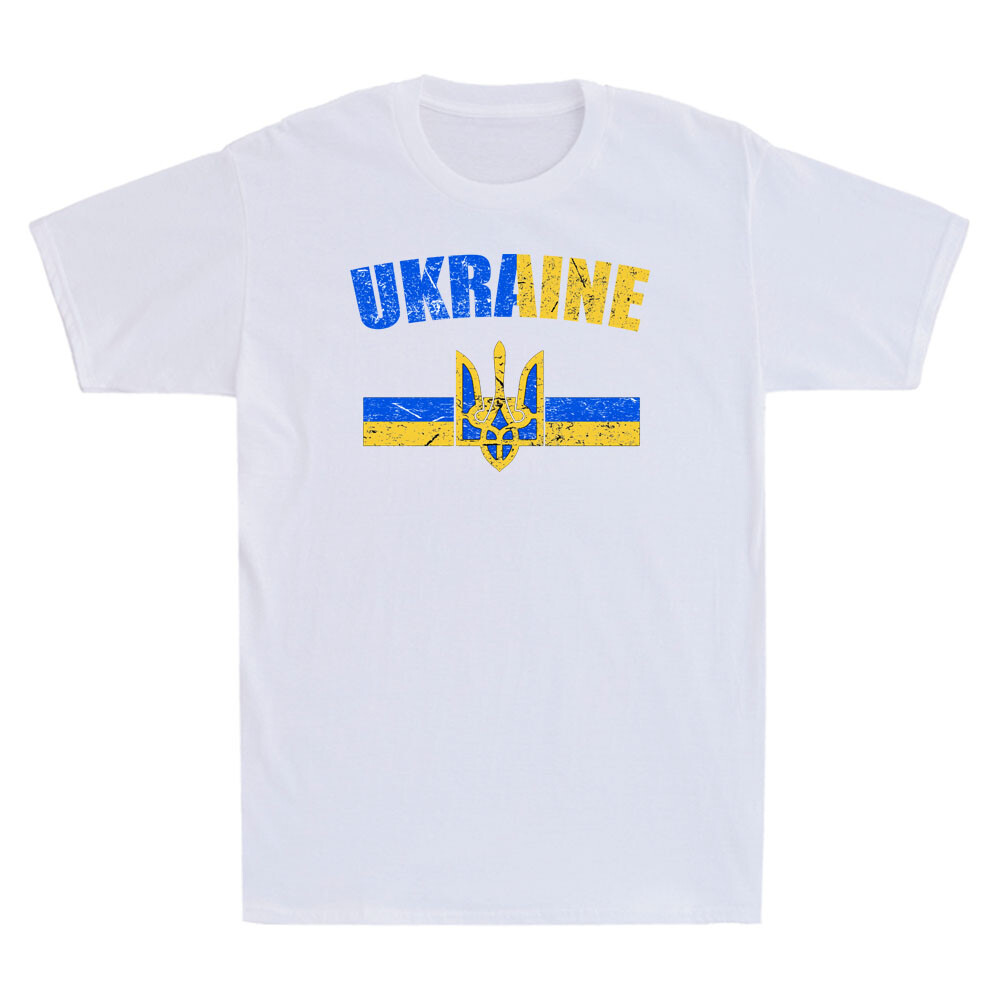 Ukraine Pride Vintage Style Ukrainian Flag Ukraine Retro Men’s T-Shirt