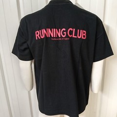 Illicit Bloc Running Club T-Shirt Black Small/Large 300GSM 100% Cotton Boxy Fit