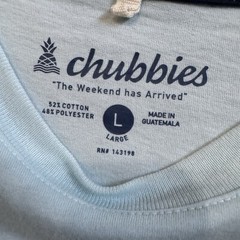 Chubbies Mens Wake Up The Weekend Has Arrived Short Sleeve T-Shirt Size Large