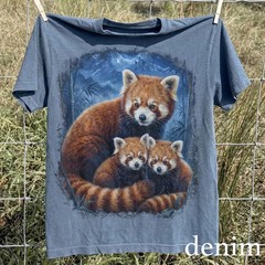 Vintage Red Panda Family Comfort Tee Soft Shirt Gift Animal