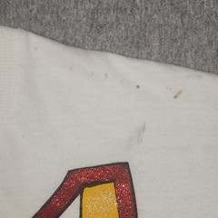 Hanes Beefy-T Graphic Tee Mens XL White Good Vintage 90s Southwestern Glitter