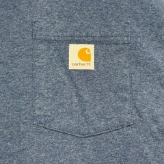 Carhartt Pocket T-Shirt Mens 2XL Blue Heather Short Sleeve Workwear Tee