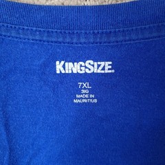 Kingsize Tank Top Mens 7XL Big Blue Solid Sleeveless Muscle Shirt Cotton Casual