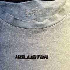 Hollister Gradient Blue/Mint Ombre Cotton T-Shirt Men’s Large Embroidered Logo