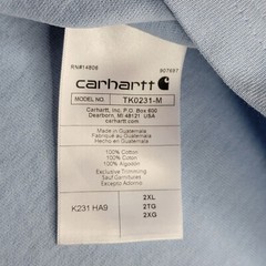 CARHARTT Shirt Mens 2XL XXL BLUE ORANGE WORK WEAR Long Sleeve PULLOVER NWT