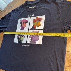 Gorillaz Demon Days Stripe Twofer Long-Sleeve T-Shirt Boxy Medium NWOT Hot Topic