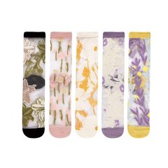 Sheer Mesh Socks Women Floral See Through Transparent Nylon Ankle Socks for G…