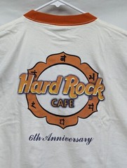 Vintage 2000 Hard Rock Cafe Shanghai Dragon T-Shirt XL Athletic Orange