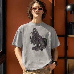 Men’s Oversized Round Neck Streetwear T-Shirt Soft Cotton Casual Wear Comfort