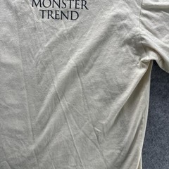 Monster Trend Shirt Mens XL Beige Graphic Swimmer Back Print Casual Streetwear