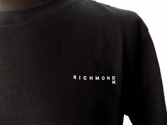 RICHMOND X Men’s Basic Short Sleeve T-Shirt UMA24144TS 1F Black Color