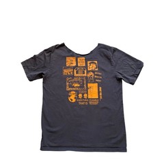 Converse Charcoal Men’s Graphic Print T-Shirt, Large