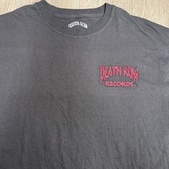 New Death Row Records Cartoon Chair Tee Grey Charcoal T-Shirt