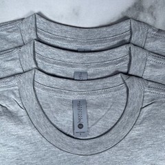 Lot of 3 Next Level Unisex Premium Gray TShirts Plain Super Soft US Size S
