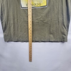 MEXUSMAR El Marine Loteria Graphic T-Shirt Olive Drab US Flag 2XL (Pre-Owned)