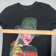 Freddy Krueger A Nightmare on Elm Street T Shirt Size S Black Horror Movie NEW