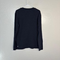 Public Rec Shirt Mens Medium Dark Heather Gray Long Sleeve Crewneck Pima Tencel