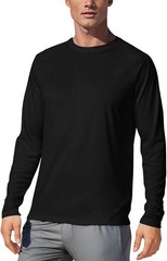 Men’s UPF 50+ Long Sleeve Rash Guard�CQuick Dry Sun Protection Shirt for Running
