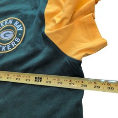 NFL Green Bay Packers Henley Shirt Mens 3XL G-III Green Gold Colorblock Cotton