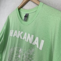HAKANAI BAND Shirt Mens XL Liminal Bloom Ellen-Marie Hand Designed Cotton Green