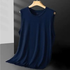 Men Ice Silk Mesh Vest Sleeveless Tank Top Lightweight Sports Summer T Shirt