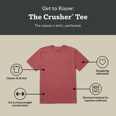 Life is Good. Men’s 250 Years of Freedom Flag Short Sleeve Crusher Tee