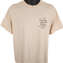 Crystals & Gems T Shirt Mens Size Large Beige Gemstones Market