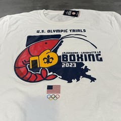 USA Olympic Boxing Team Mens Extra Large XL White MMA Training Gym Cotton Tee