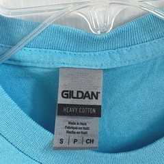 Gildan Fiesta San Antonio 2022 Graphic T Shirt Mens Small Blue Heavy Cotton Tee
