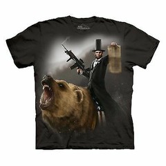 The Mountain Tie Dye T-Shirt Lincoln The Emancipator President