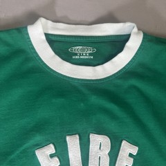 EIRE Ireland Mens Sz M Soccer Football Rugby Shirt Green White Shamrock #10 Logo