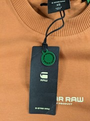 G-Star RAW Center Logo T-Shirt XS Autumn Leaf Orange Loose Fit Organic Cotton
