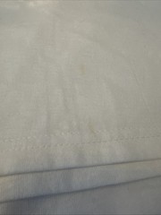 2001 Eddie Money Graphic White Tour Tee Personalized Autographed Back, Size L