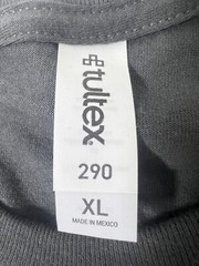 0290TC – TULTEX : 0290TC – TULTEX – Charcoal – XL TEE T-SHIRT