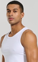 Men’s Ribbed Workout Tank Tops Fitness Muscle Gym Tanks Sleeveless Bodybuildi…