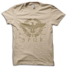 SPQR Roman Gladiator Imperial Golden Eagle Army Movie Reference T-Shirt M5817