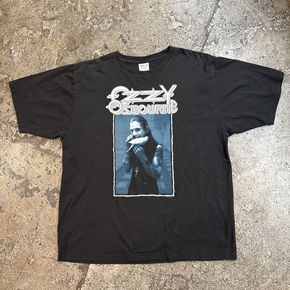 1992 Vintage Ozzy Osbourne The Last Bloody Shows Texas Dove Black T Shirt Sz XL