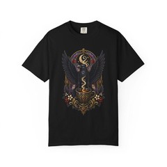 Gothic Espresso Raven T-Shirt Graphic