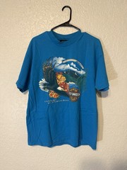 Vintage Harley-Davidson Shirt Mens XL Blue Hawaii Pacific Eagle Paradise 90s USA