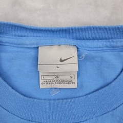 Vintage Nike Shirt Mens Large Blue Basic Base Swoosh Essential Just Do It Adult