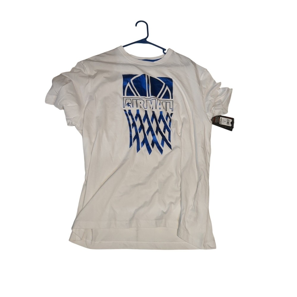 NWT AND1 Air Mail Basketball T-Size 3XL White Shimmering Blue, Score The Hook-Up