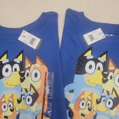 Lot Of 2 Bluey XX Large NWT. Bluey, Bandit, Chilli & Bingo Womens T-Shirt