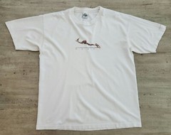 Vintage 90s Core America Hands Football Art T-shirt Sz XL Unique Sports Tee NFL