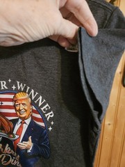 Pres Trump T Shirt Sz Sm Short Slv Winner Winner Turkey Dinner New NT 13912☆