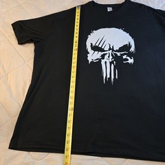 Marvel Punisher Graphic Skull Tshirt Dri-fit Soft Cozy Material Black White 5xl