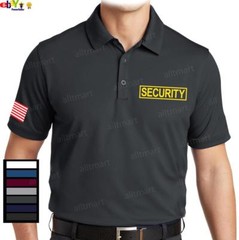NEW MEN’S PRINTED GRAPHIC DESIGN SECURITY DRIFIT GIFT ATHLETIC SPORTSWEAR POLO