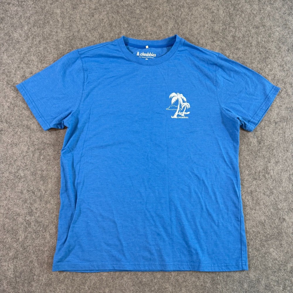 Chubbies Blue Relaxer The Weekend Has Arrived Crew Neck T-Shirt Men’s Size Large